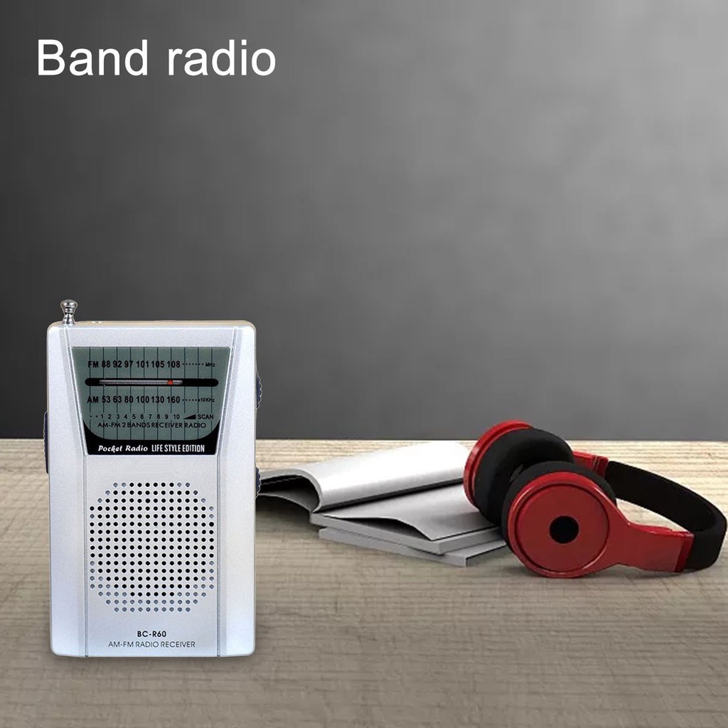 Radio bỏ túi BC-R60 2 băng tần thu tín hiệu AM/FM