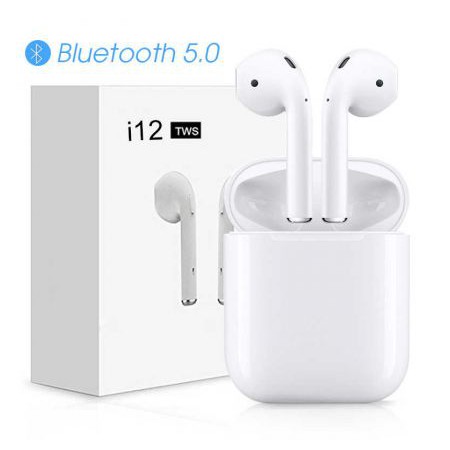 Tai Nghe Bluetooth blutooth Không dây i12 Inpods 12 giống Airpods dùng cho iphone, android có mic chống ồn giá rẻ