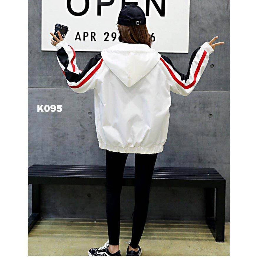 ÁO KHOÁC DÙ NỮ SỌC TAY ÁO CAO CẤP TN02 - MUA NGAY