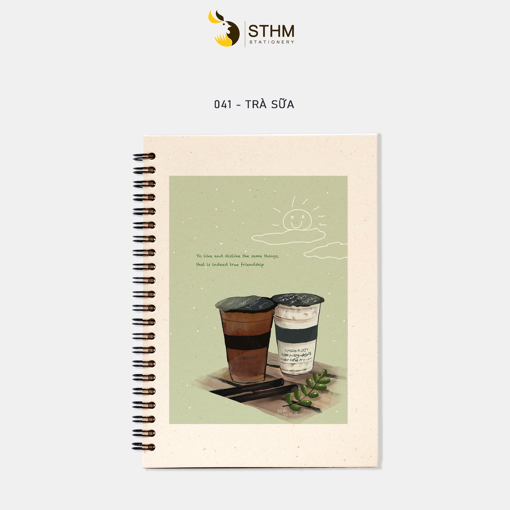 TRÀ SỮA - Sổ tay bìa cứng - A5 - 041 - STHM stationery