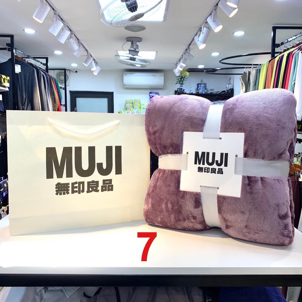 [Hàng Loại 1] Chăn Lông Tuyết Muji Cao Cấp Chuẩn Loại 1- Hàng Y Hình