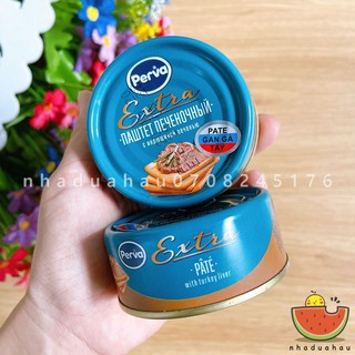 Một hộp pate gan gà tây Perva Nga chuẩn xịn hộp 90g