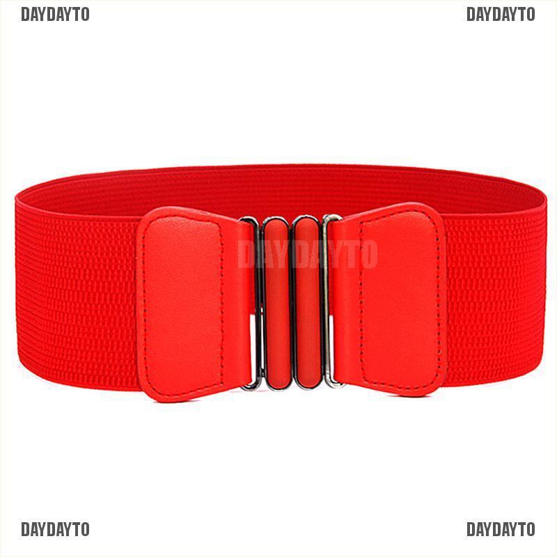 Thắt Lưng Co Giãn Bản Rộng Phối Khóa Thời Trang Cho Nữ