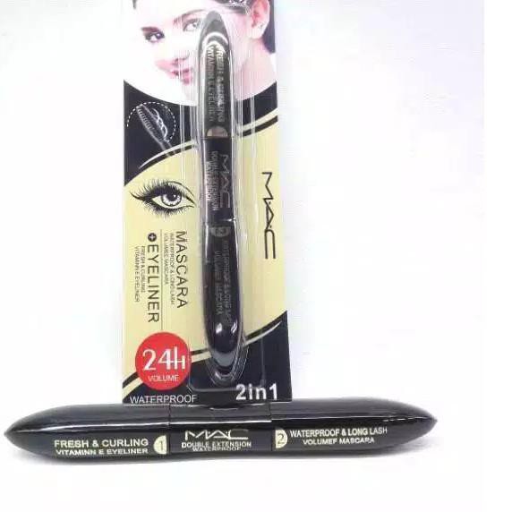 LOREAL REVLON (Hàng Mới Về) Mascara Và Bút Kẻ Mắt 2 Trong 1 Mac Cao Cấp