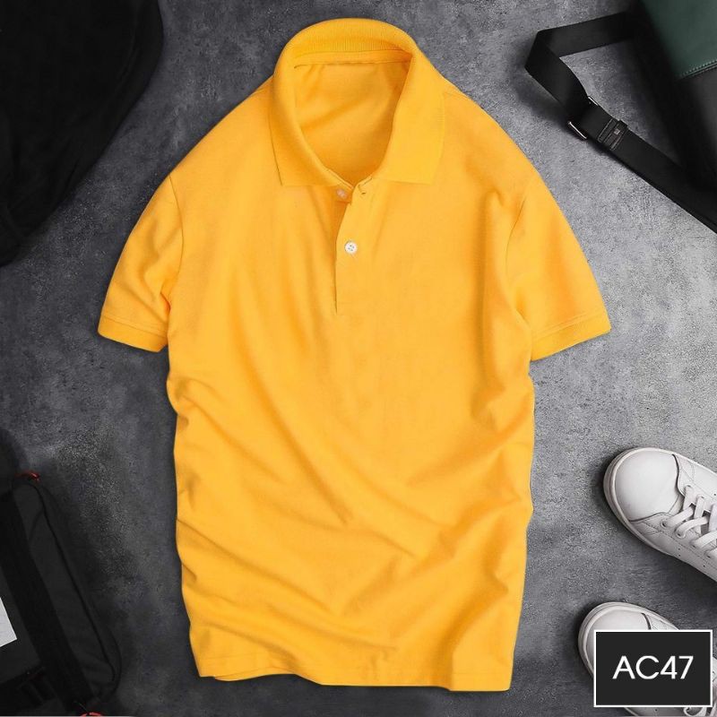 Áo Thun Cá Sấu Vải Cotton co giãn 4 chiều mềm mịn
