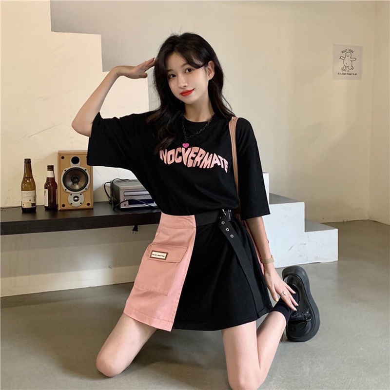 Set váy nữ hai món IELGY tay ngắn cá tính thời trang