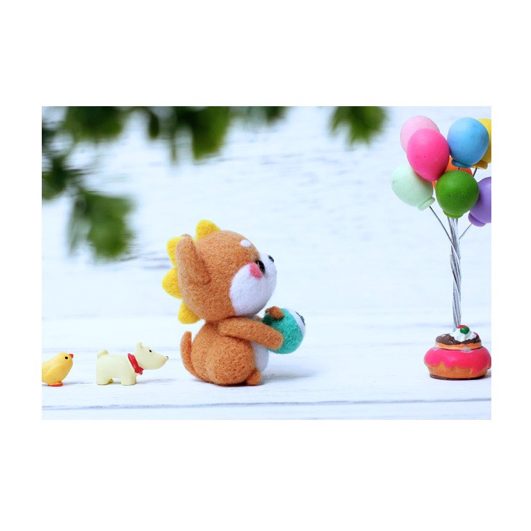Len Chọc Handmade, Bộ Kit Len Chọc Lớp  Học Shiba