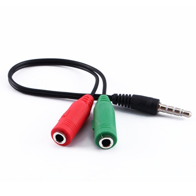 (SIÊU GIẢM GIÁ) Cáp chia Audio 3.5 ra Mic và Loa tặng kèm 1 Jack loa 3.5 1 ra 2 DC1068 +dc1014