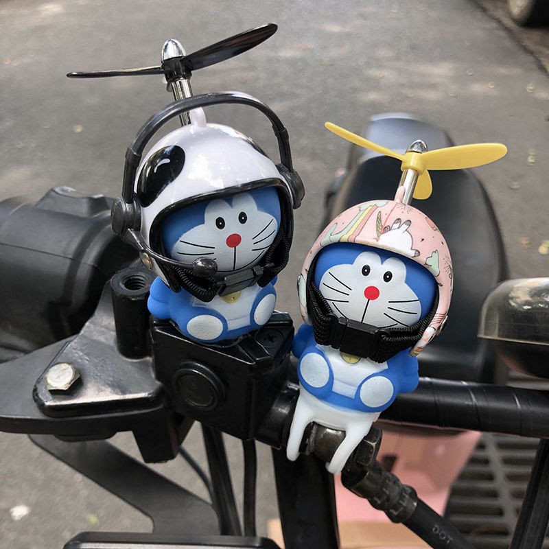 Chuông Xe Đạp / Xe Hơi Hình Chú Vịt / Doraemon Đội Nón Bảo Hiểm / Vịt Vàng Đội Mũ Bảo Hiểm Dễ Thương