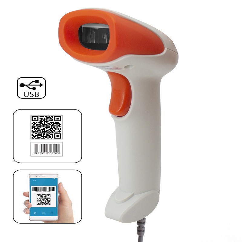 Máy quét mã vạch không dây Bluetooth và Wireless Barcode Scanner S20-WGB (Trắng) - Nhất Tín Computer