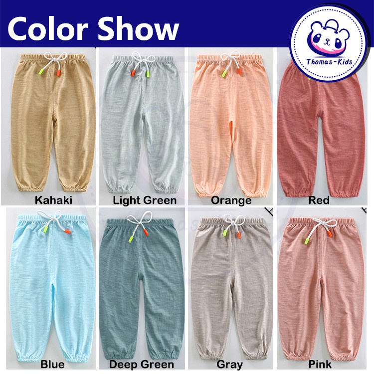 D308 thời trang mùa hè quần dài cotton bé trai thoải mái