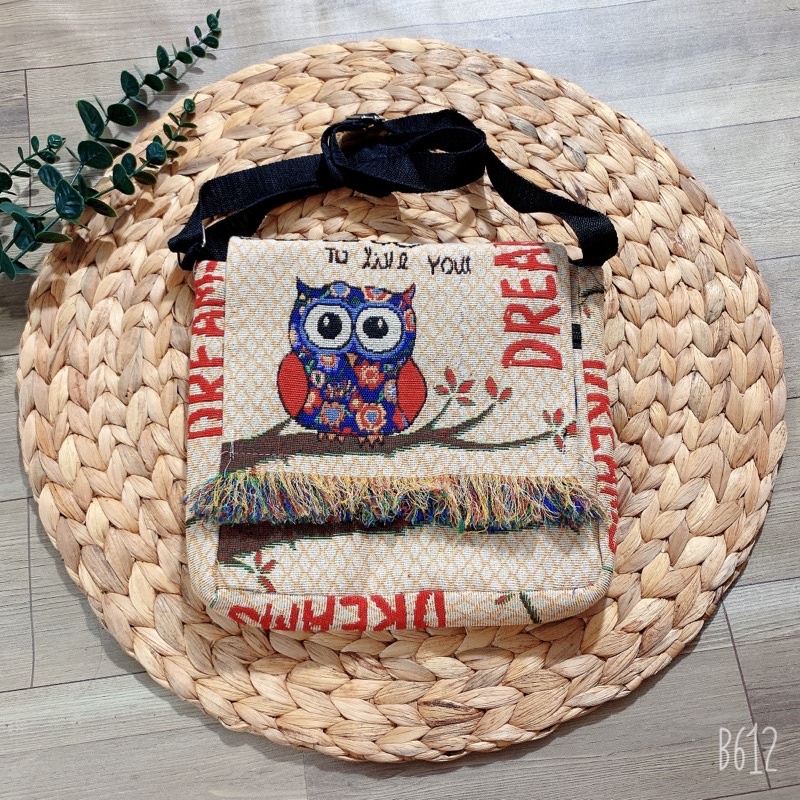 Túi thổ Cẩm đeo chéo tua rua sinh viên