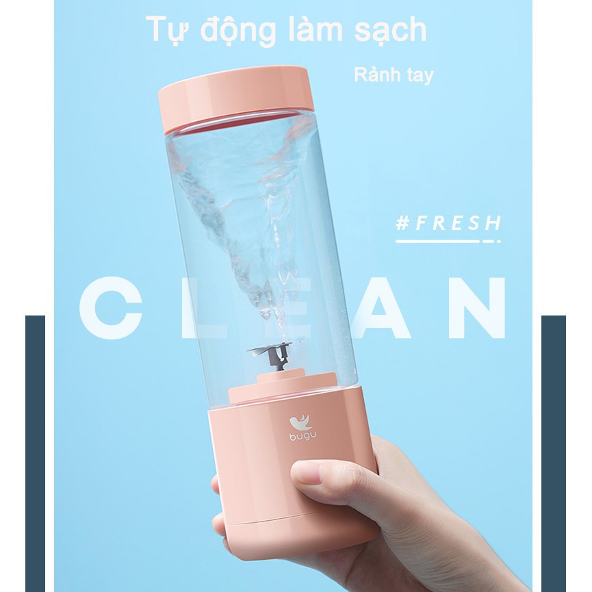 Máy Xay Sinh Tố Cầm Tay Mini Midea Bugu Dung Tích 400ml Cổng Sạc Usb Máy Xay Cầm Tay bàn tính