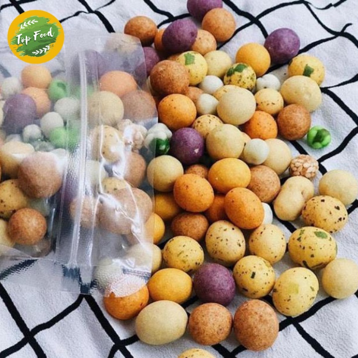 Đậu phộng sấy giòn mix vị thơm ngon không dầu mỡ 250gr Topfood M06