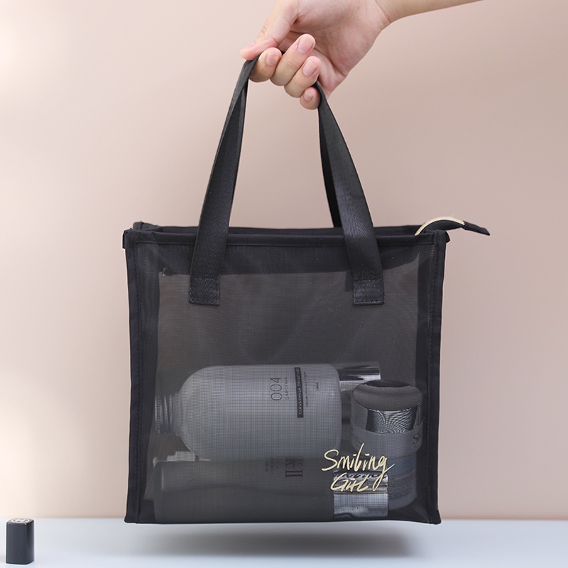 Túi Lưới Đựng Mỹ Phẩm Cầm Tay Du Lịch Tiện Lợi