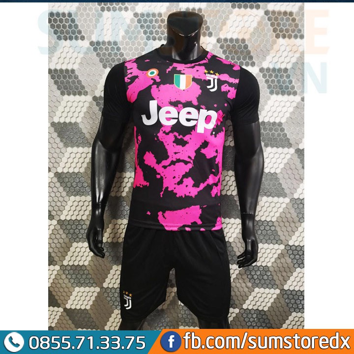 Áo Đá Banh Juventus Đen Hồng Mới Nhất 2019