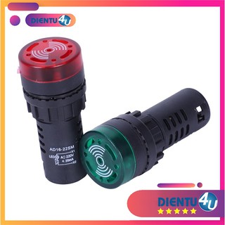 Còi Đèn Báo Nguồn Kết Hợp AD16-22SM 220V 22MM