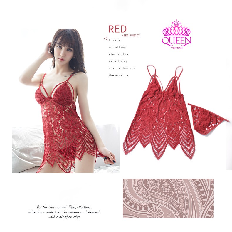 Đồ ngủ quyến rũ VNS314B - váy ngủ sexy - đầm ngủ đẹp nữ | BigBuy360 - bigbuy360.vn