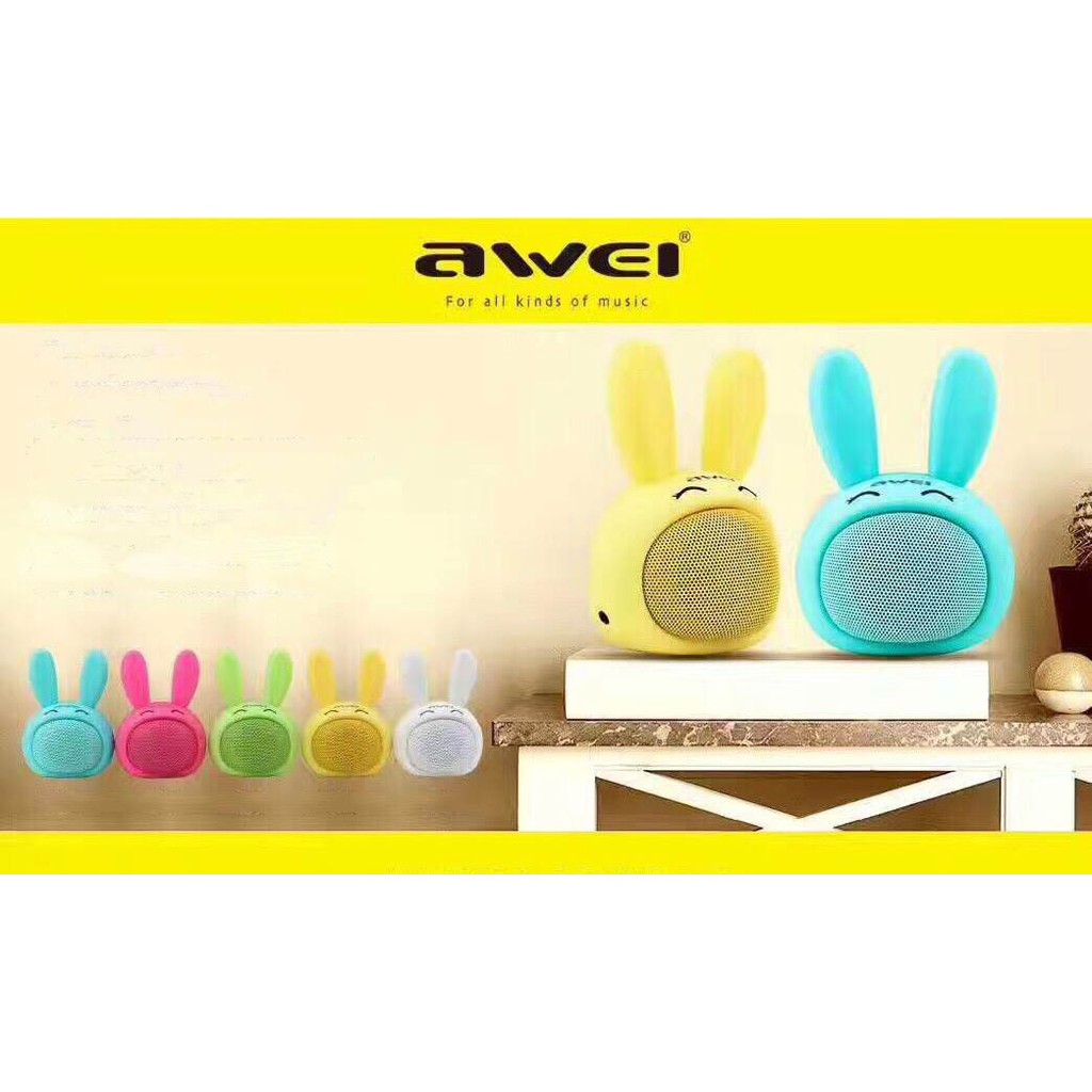 Loa Bluetooth Awei Y700 - Tai Thỏ Siêu đáng yêu