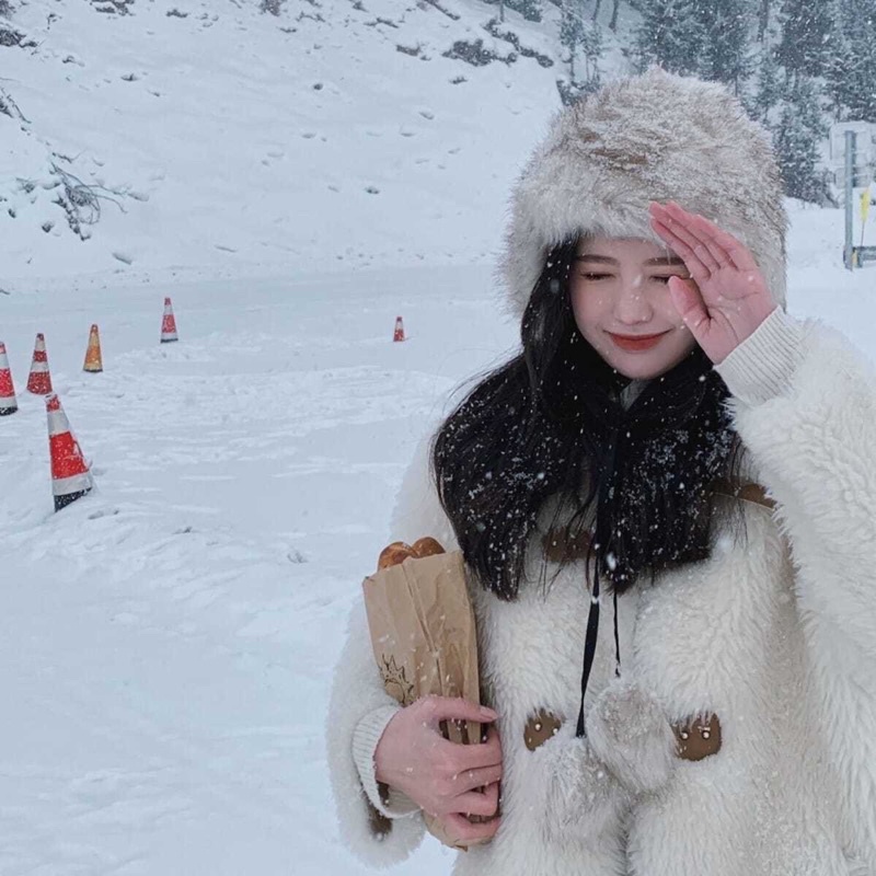 Khoác lông dáng dài siêu ấm