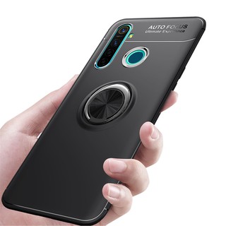 Ốp điện thoại silicon mềm nhám có giá đỡ xe hơi cho OPPO Realme 5 Pro 5S Q Realme5 5i 6i