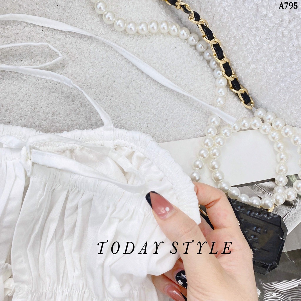 Áo yếm dây vạt bèo sang trọng Today Style vải dày dặn A795
