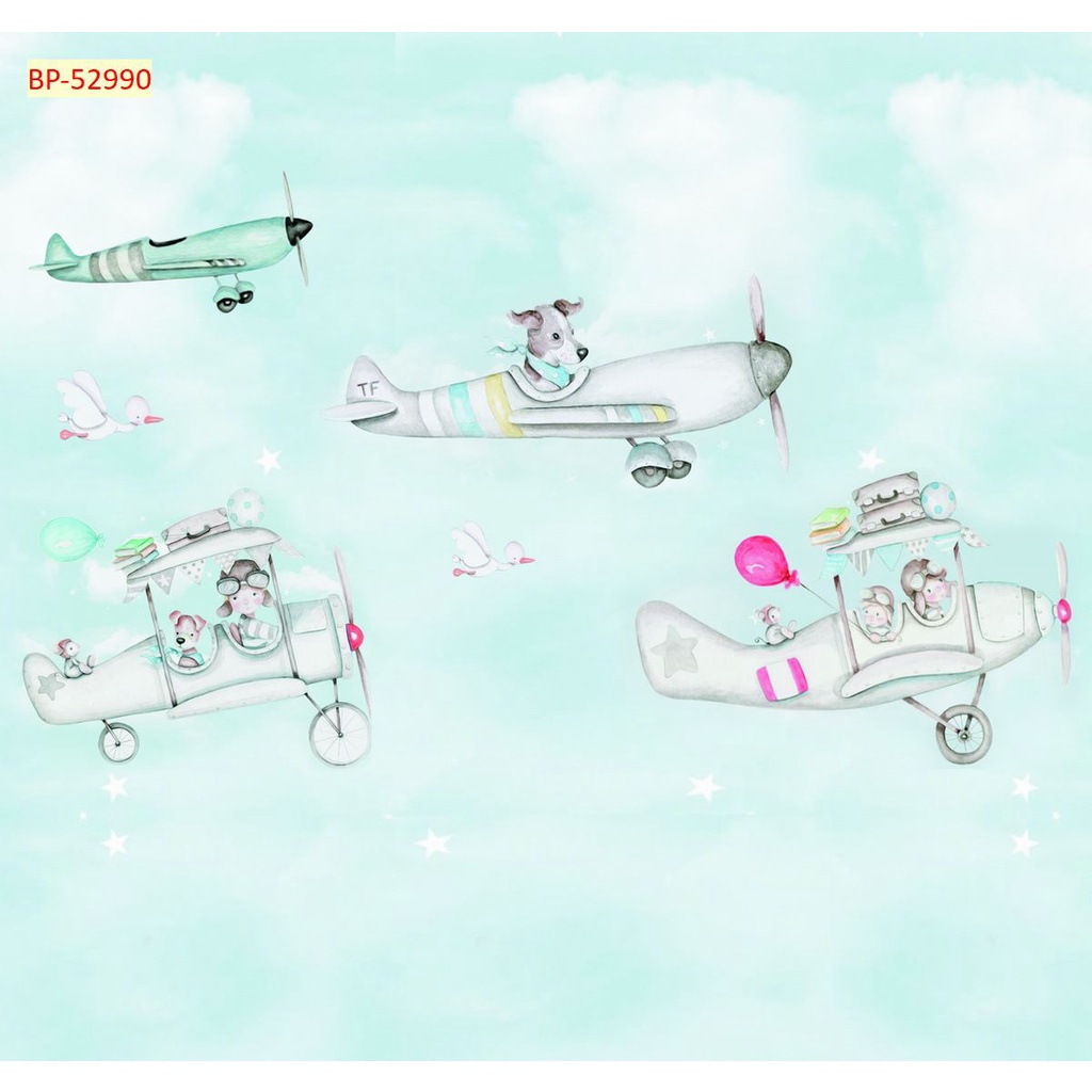 Tranh Dán Tường Phòng Trẻ Em Chèn Chữ Miễn Phí