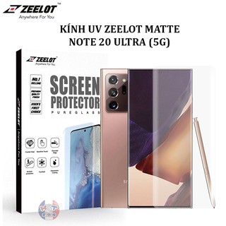 Kính cường lực full keo UV ZEELOT MATTE Samsung Note 20 Ultra chống vân tay