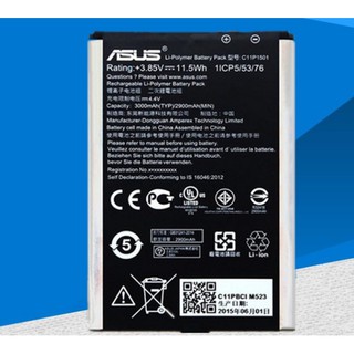 Pin zin chính hãng cho asus zenfone 2 laser ze601kl c11p1501 3000 mah