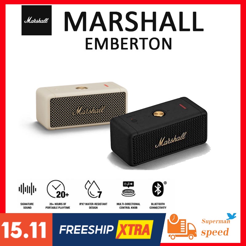 Loa Bluetooth. Marshall Emberton. loa marshall. bảo hành một năm.