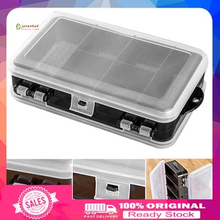 Hộp đựng hạt ốc vít phụ kiện bằng nhựa trong suốt 10 ngăn hai lớp tiện lợi