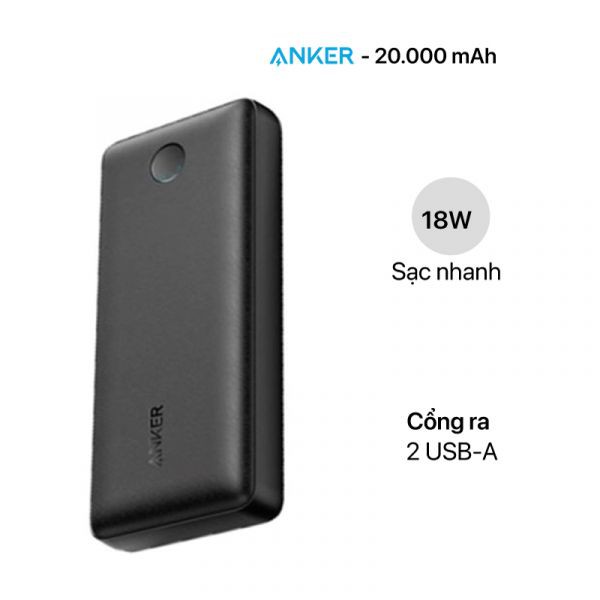 Pin sạc dự phòng ANKER PowerCore Select 20000mAh - A1363