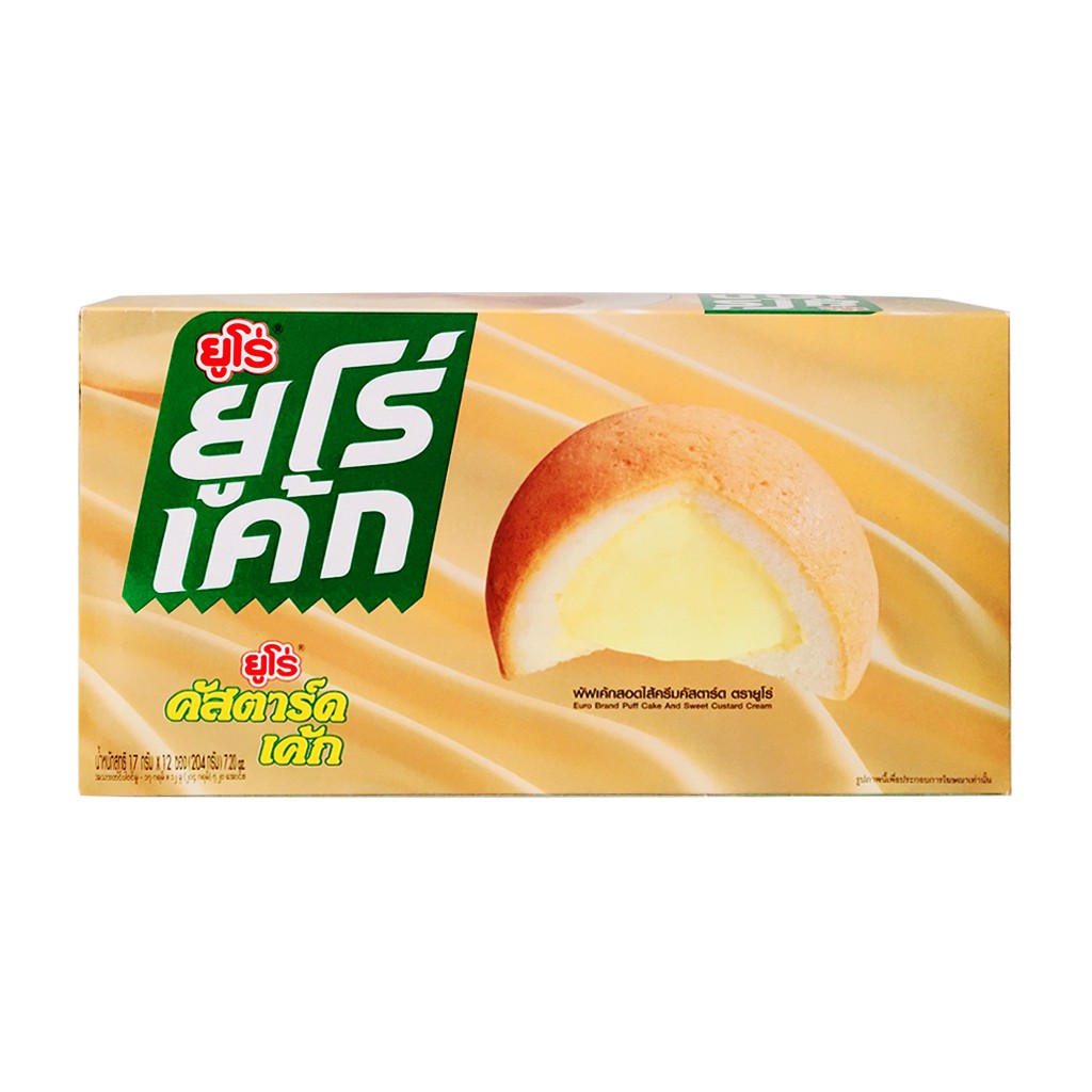 Bánh Bông Lan Trứng Euro Custard Cake Thái Lan 204G