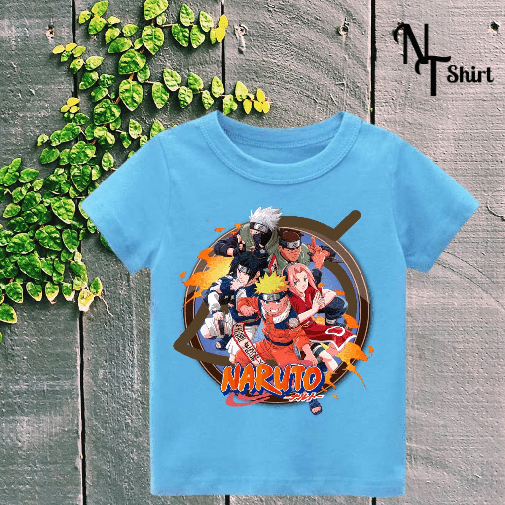 Áo thun bé trai và bé gái, Áo phông trẻ em in hình Uchiha itachi Naruto,Kakashi , Áo cotton xịn mặc mát thoải mái 02
