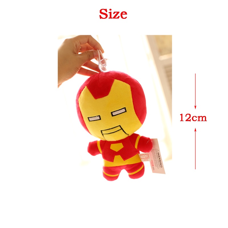 DISNEY Búp Bê Đồ Chơi Nhồi Bông Marvel Spiderman Captain America Iron Man Hulk Marvel 12CM Làm Quà Sinh Nhật Dành Cho Trẻ