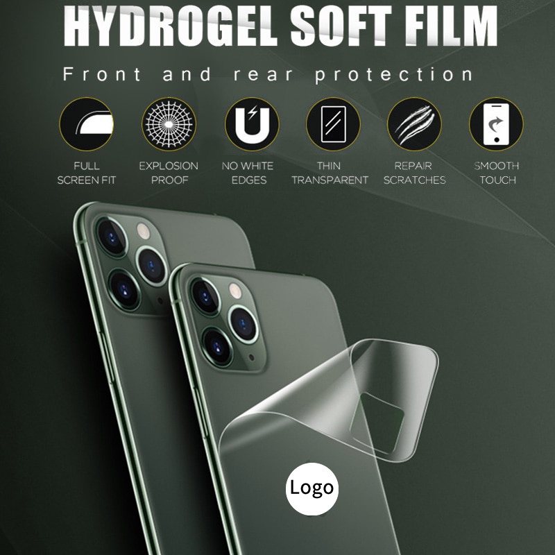 Kính Cường Lực Hydrogel Bảo Vệ Toàn Màn Hình Cho iPhone 11 12 13 Pro Max mini XR XS X 7 8 Plus