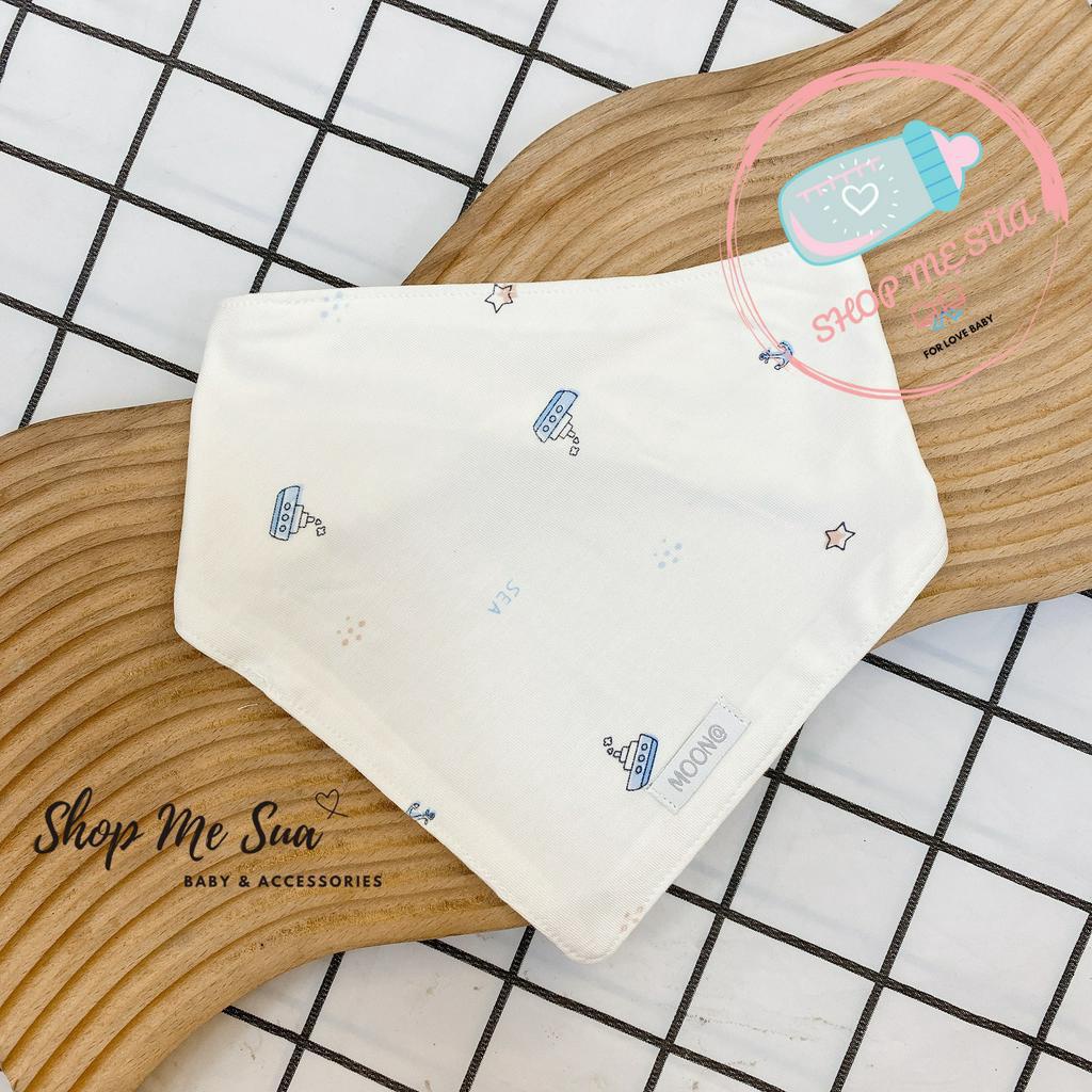 MOON Yếm tam giác sợi tre cho bé từ sơ sinh đến 3 tuổi