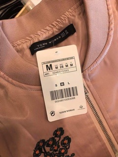 [Tặng Mã 70K – Hàng Chính Hãng] Áo bomber hồng thêu