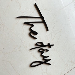 Chữ nổi trang trí phòng