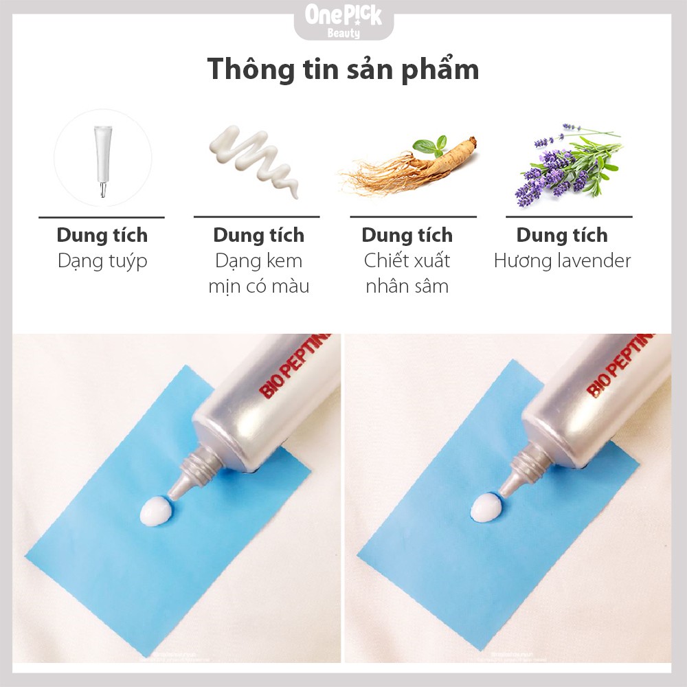 OnePick) Kem mắt giảm quầng thâm,  tan bọng mắt, mờ nếp nhăn,  chăm sóc da đàn hồi đặc biệt Kem mắt [SWANICOCO Peptine Eye Cream 20ml] | BigBuy360 - bigbuy360.vn