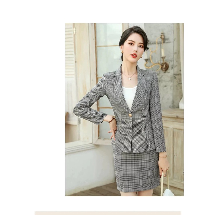 Set vest công sở kèm chân váy, Set 2 món công sở thanh lịch - cece house 199