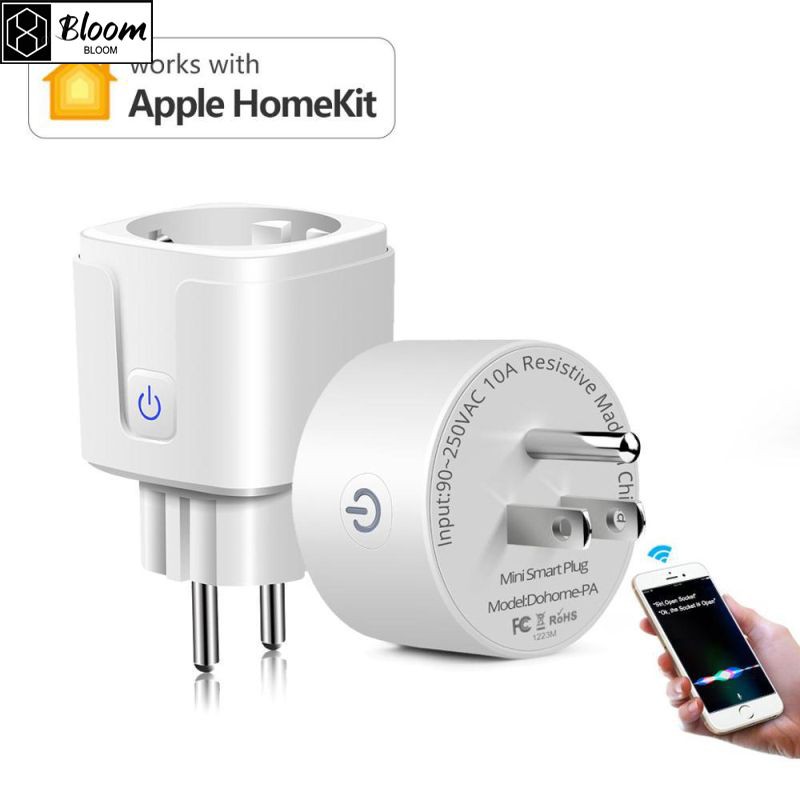 Ổ cắm thông minh kết nối Wifi US / EU 100-240V điều khiển từ xa cho giám sát qua ứng dụng HomeKit