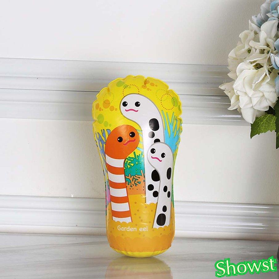 Đồ chơi lật đật bơm hơi hình hoạt hình vui nhộn cho người lớn và trẻ em