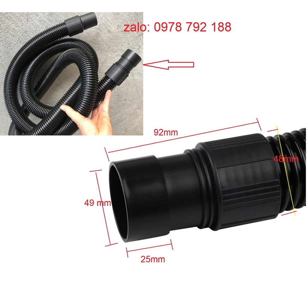 Đầu khớp nối máy hút bụi - Ống Eva máy hút bụi công nghiệp và máy gia đình 32 - 38mm