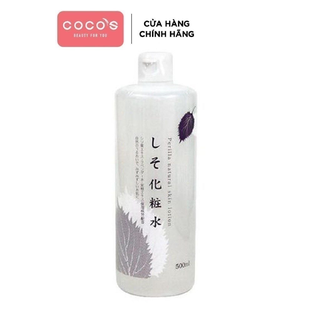 [Mã COSCOCOT4 -8% đơn 250K] Nước hoa hồng tía tô PERILLA Natural Skin Lotion Nhật Bản 500ml