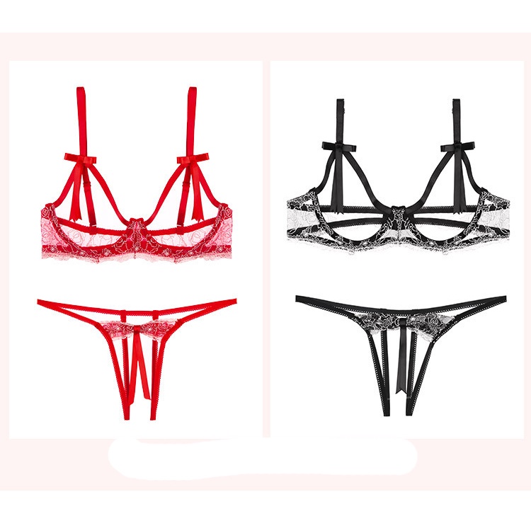 Bộ đồ lót sexy hở ngực và hở đáy TK1807