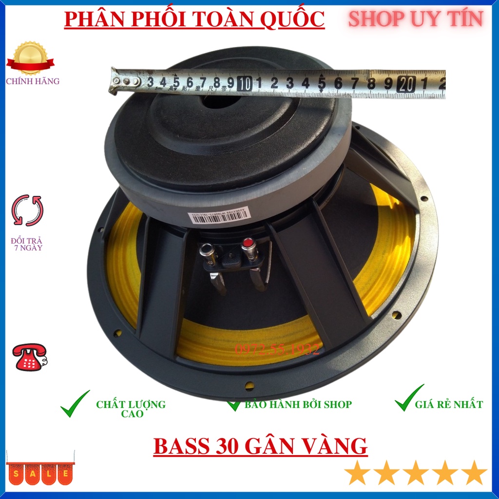 Loa bass rời  - 1củ loa bass 30 martin gân vàng côn 76 hàng nhập- giá 1 củ