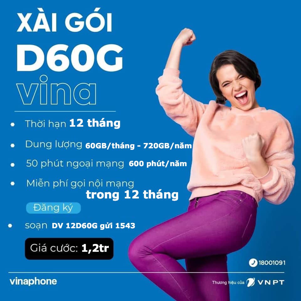 SIM 4G VINA VD149 D60G VD89 D500T TRỌN 12 THÁNG KHÔNG CẦN NẠP TIỀN SIÊU RẺ