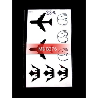Xăm dán tattoo máy bay B276