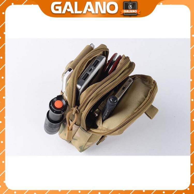 [Tặng móc điện thoại] Túi Nam Du Lịch GALANO EDC Đeo Hông Chống Nước Đi Xe Máy, Chạy Bộ Nhiều Ngăn Đa Năng FB-001029-IR